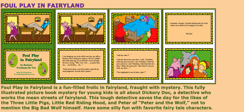 Foul Play in Fairyland fairy tale detective mystery story book