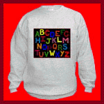 Alphabet Clothing: sweatshirt.
