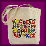 Alphabet Gifts: tote bag.