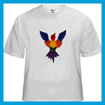Animal T-shirts with rainbow birds
