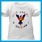 Baby tees with life can be a rainbow slogan