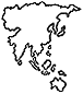 Tiny map of Asia and the Pacific.