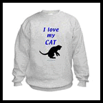 Feline sweatshirts