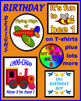 Kids birthday T-shirts and gifts
