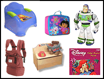 Kids furniture and cartoon toys