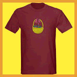 Easter baskets are on Easter kids T-shirts, baby Easter T-shirts, children's clothing and easter gifts.