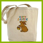 Happy Easter bunny gifts like tote bags