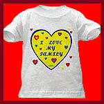 Family Love Clothing: "I Love My Family" T-shirt.