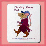 Gifts: mouse pads with the city mouse.