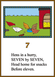 Hen children's counting books