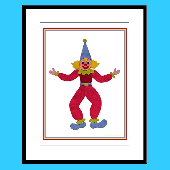 Circus clown kids wall art framed prints