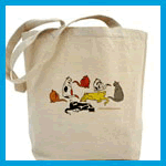 Colony of cats tote bags